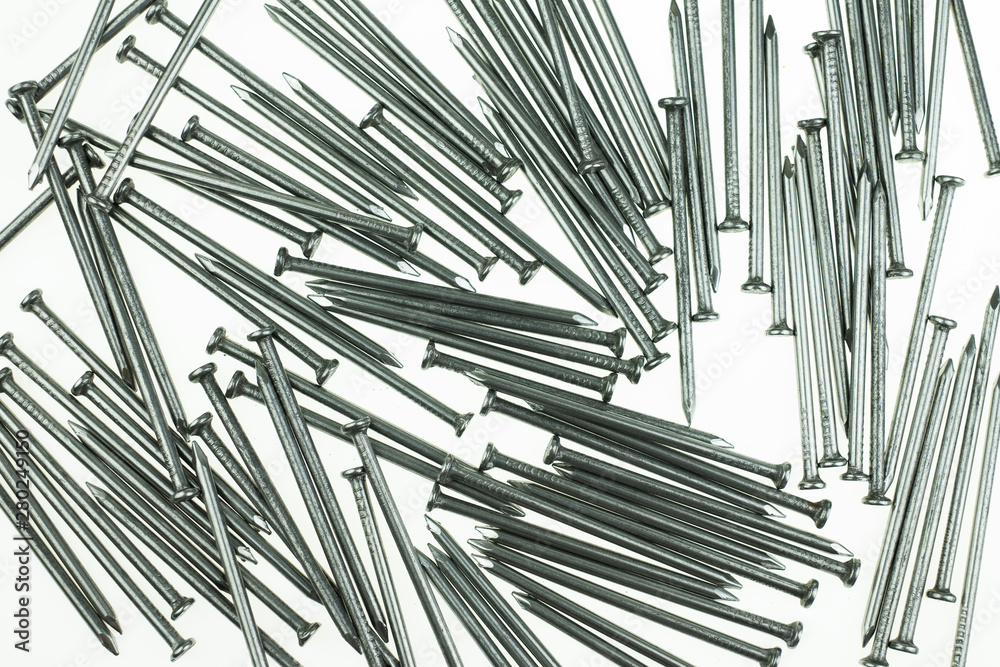 Pile of iron nails