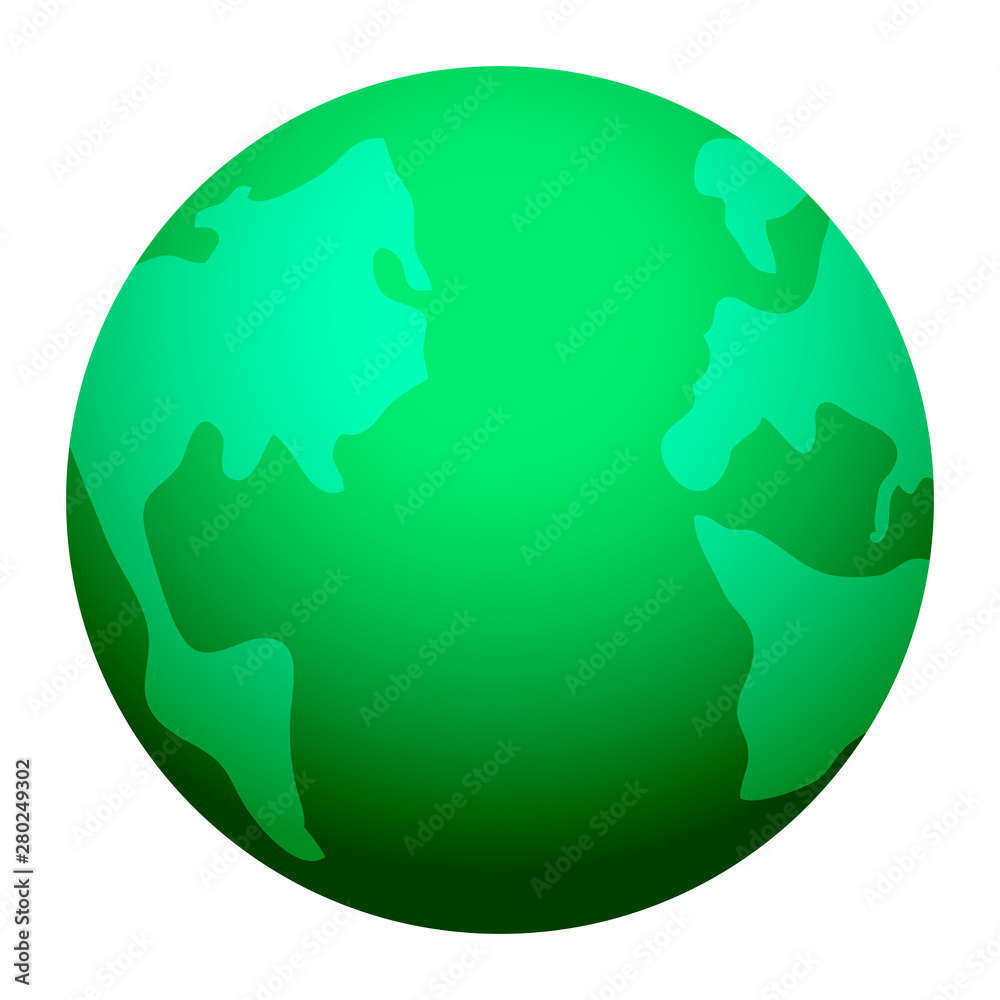 Isolated earth planet on a white background - Vector Isolated earth planet on a white background - Vector