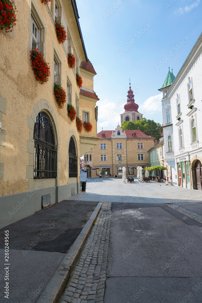 Ptuj,Slovenia,8,2016:Lower Styria, medieval city