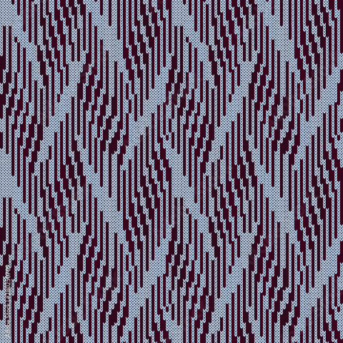 Abstract knitted seamless pattern