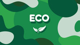 Eco symbol with sprout leave. Nature and natural products sign. Ecology green
