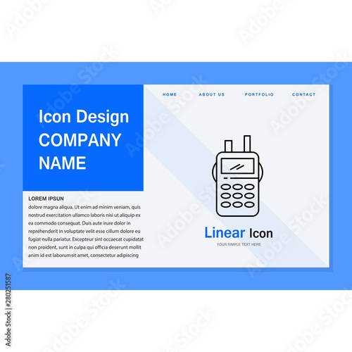 Walkie talkie icon for your project