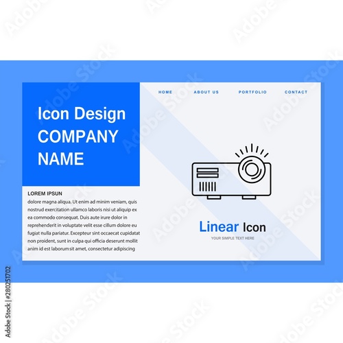 Movie maker icon for your project