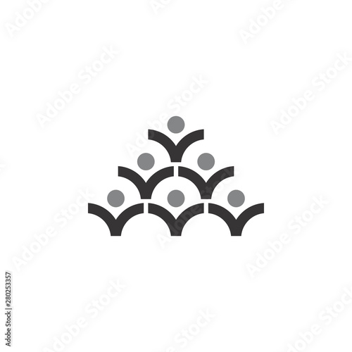 People Group logo design vector
