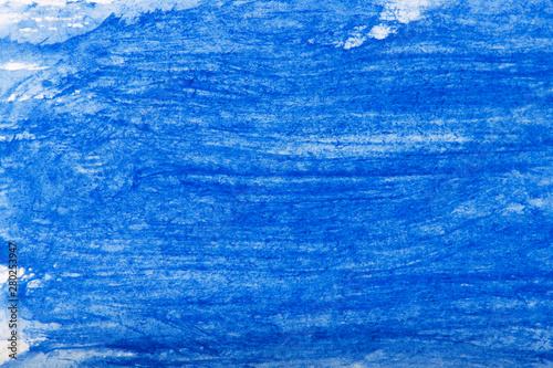 Hand painted blue watercolor background.