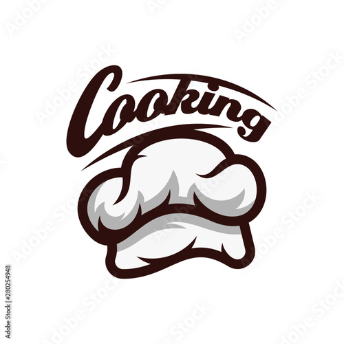 Chef logo Design Vector. Cooking logo template. Bakery logo template. Chef Hat Logo Template vector