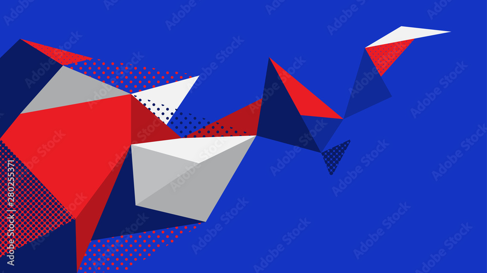 Abstract background blue red white Abstract background blue red white