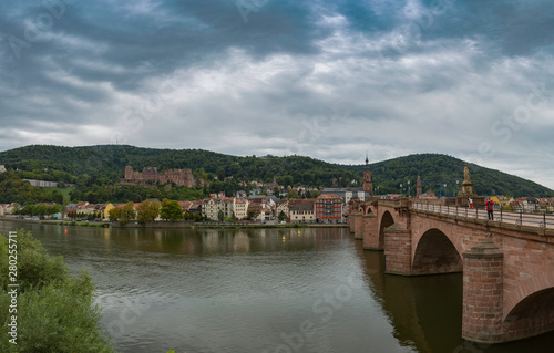 Heidelberg,Germany,9,2015;University city with beautiful streets and a beautiful castle