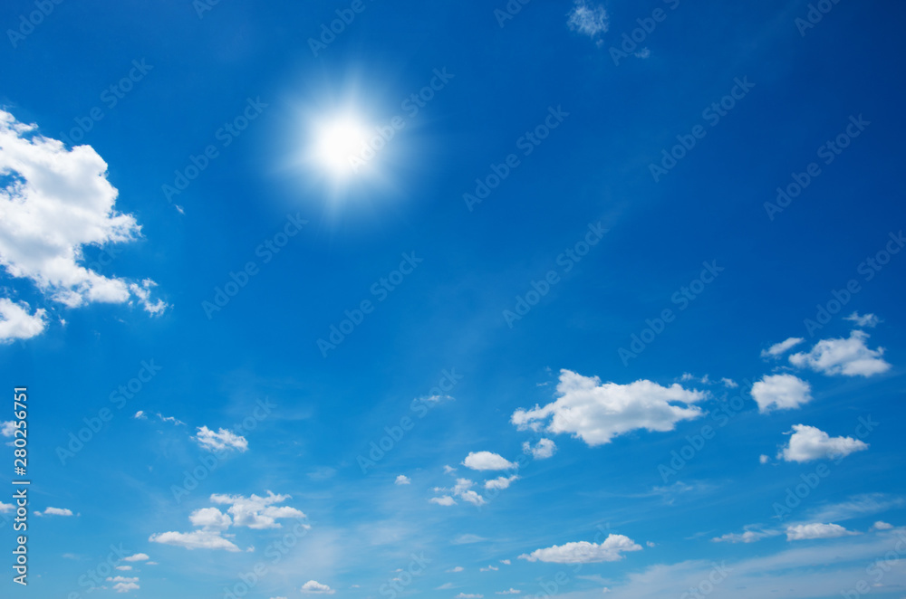 White clouds in blue sky. White clouds in blue sky.