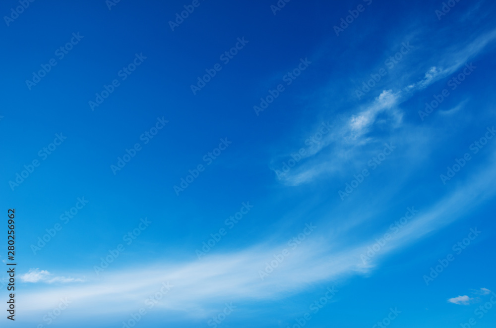 Obraz premium White clouds in blue sky.