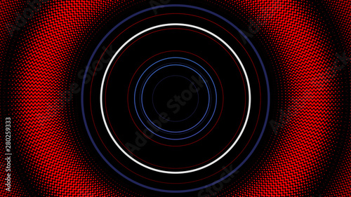 Circle dot sound wave background