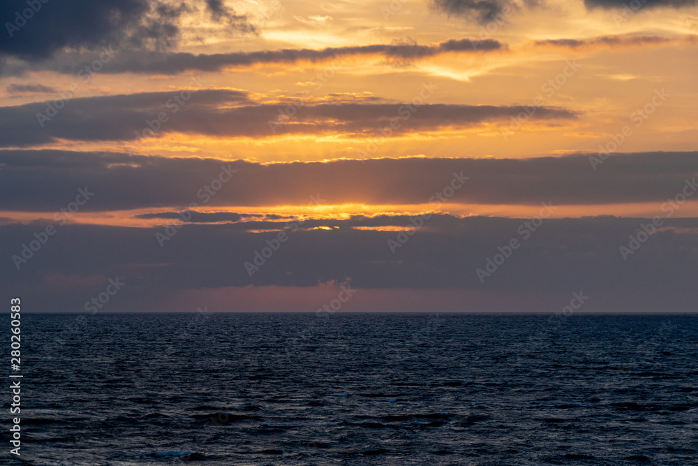 Sunrise over the Atlantic Ocean from Fuencaliente, La Palma, Canary Islands, Spain Sunrise over the Atlantic Ocean from Fuencaliente, La Palma, Canary Islands, Spain