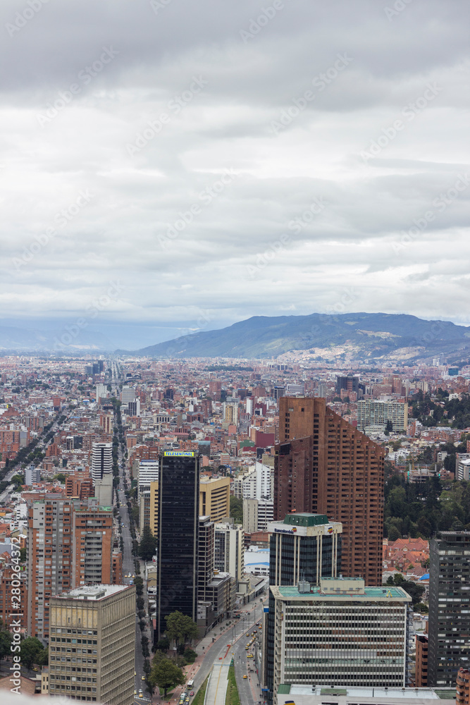 Fototapeta premium Vista panoramica de Bogota