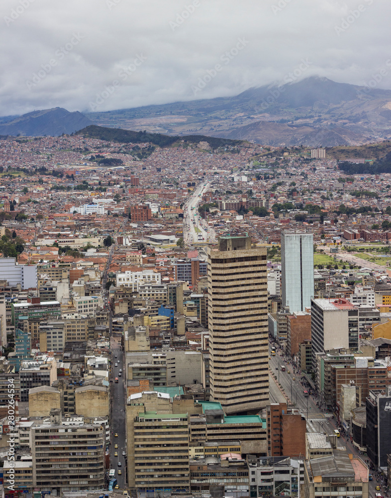 Fototapeta premium Vista panoramica de Bogota