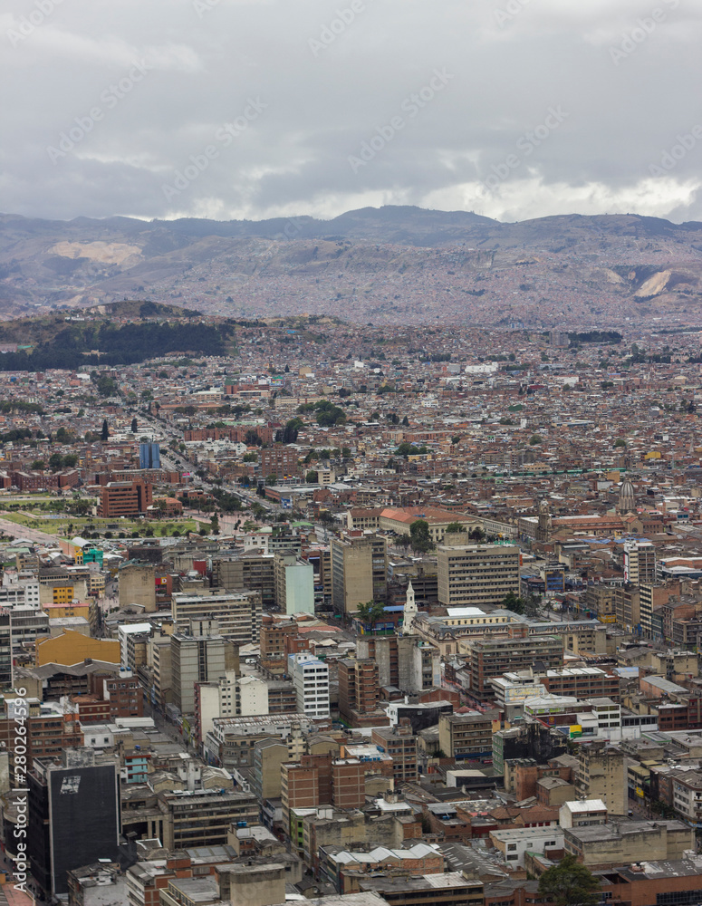 Fototapeta premium Vista panoramica de Bogota