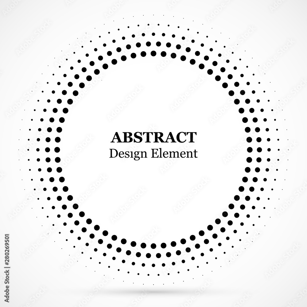 Black abstract vector circle frame halftone dots design element.Halftone effect vector pattern for your design. Isolated circle dots isolated for medical, cosmetic advertisement. Black abstract vector circle frame halftone dots design element.Halftone effect vector pattern for your design. Isolated circle dots isolated for medical, cosmetic advertisement.