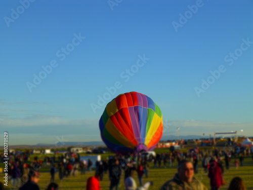 Hot Air Balloon being filled up