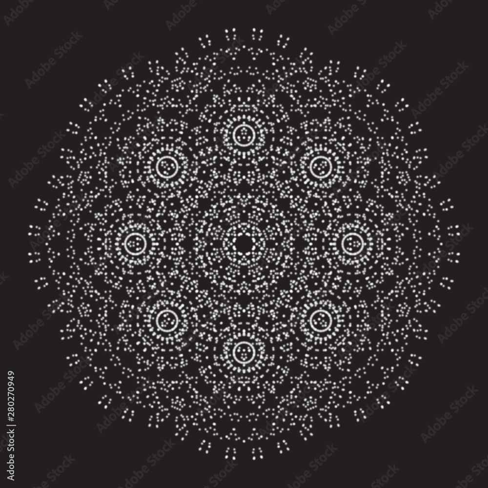 Ornamental design. Vector illustration. Sacred geometry