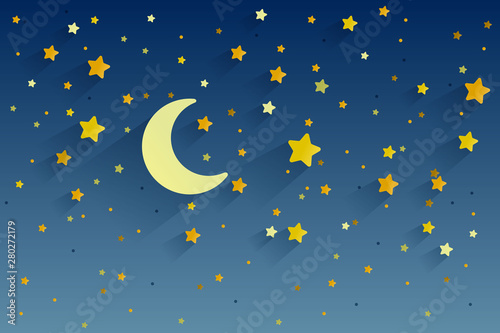 moon and stars