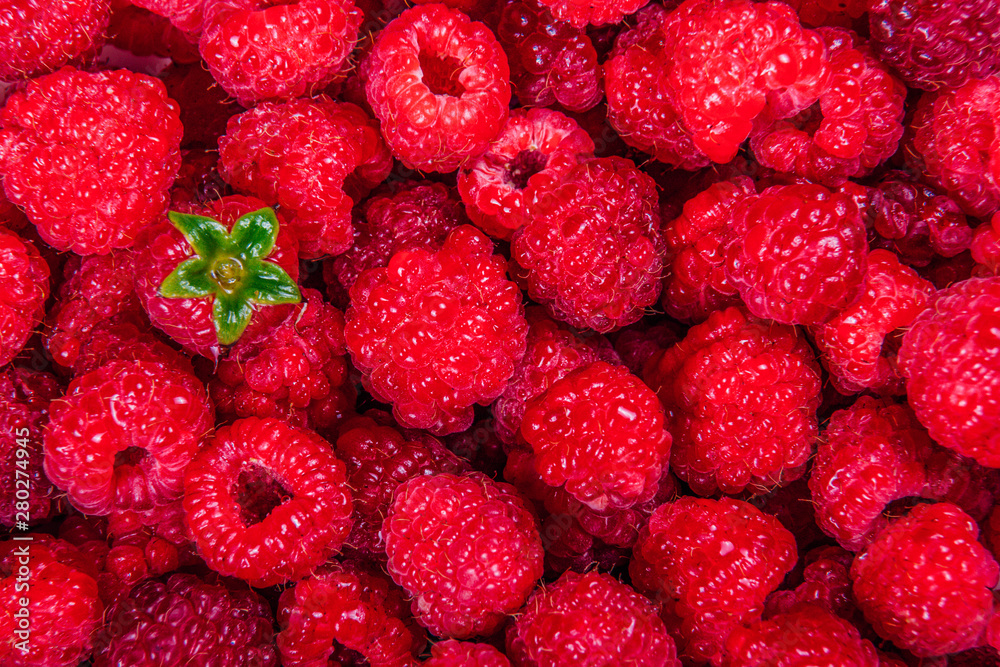 Wet raspberry. Raspberry background. Top view Wet raspberry. Raspberry background. Top view