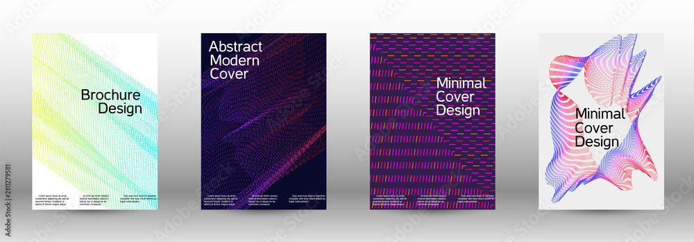 Cover design template set 