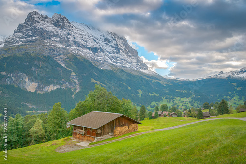 Beautiful village of Grindelwald, Switzerland
