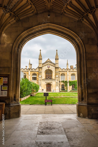 Corpus Christ College - looking in through the main gate
