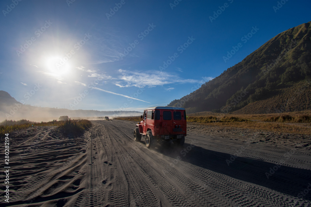 Mount Bromo volcano during sunrise, 2019 East Java, Indonesia Mount Bromo volcano during sunrise, 2019 East Java, Indonesia