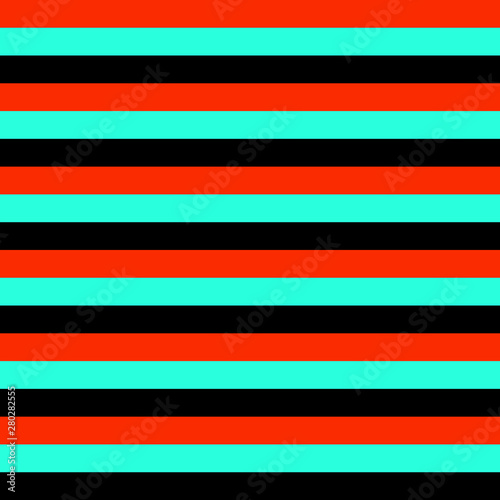 Seamless geometric stripes lines pattern vector background colorful horizontal design vintage retro abstract art black turquoise red