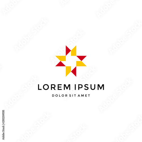 paper craft abstract business logo