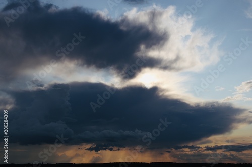 clouds over sea