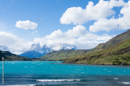Chilean Patagonia landscape  Torres del Paine National Park