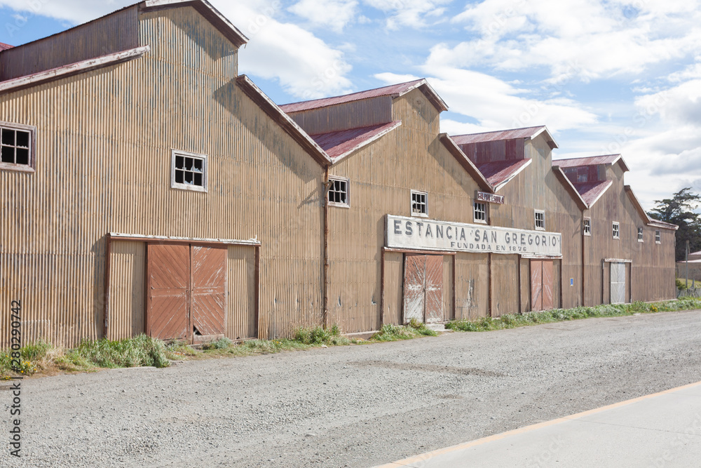 San Gregorio townscape, Punta Delgada, Chile landmark