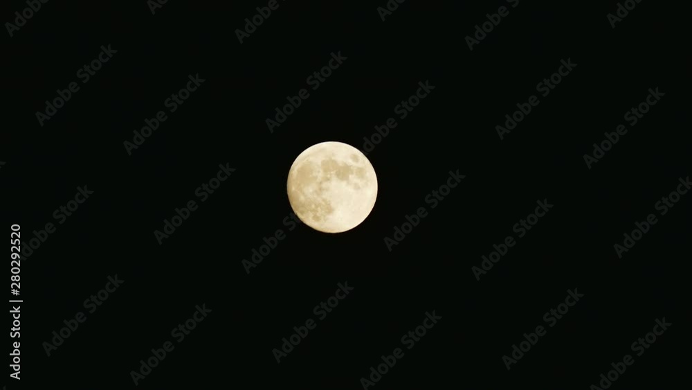 full moon 4k video, close-up full moon in the sky, very clear shot full moon 4k video, close-up full moon in the sky, very clear shot