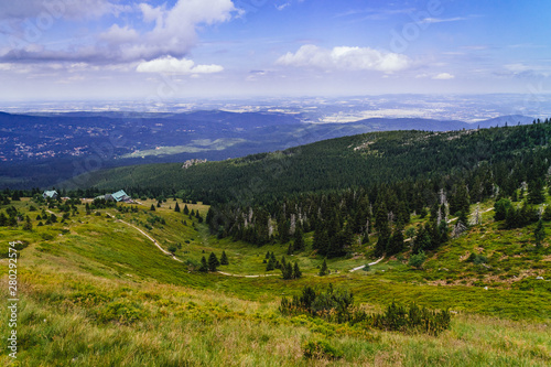 On the trail in Giant Mountains (Karkonosze), Polish - Czech Republic border. European Union.  © marcinjozwiak