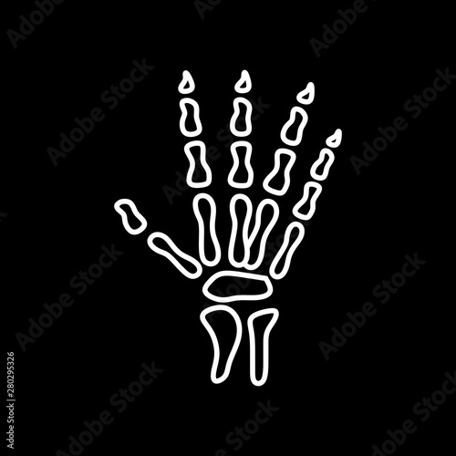 Hand x-ray icon for your project