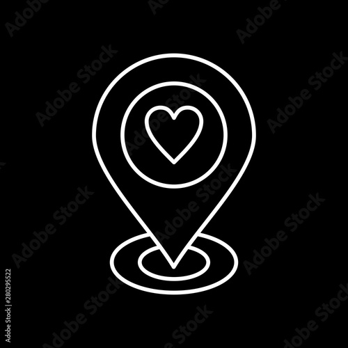 Love Location icon for your project © Encoder X Solutions