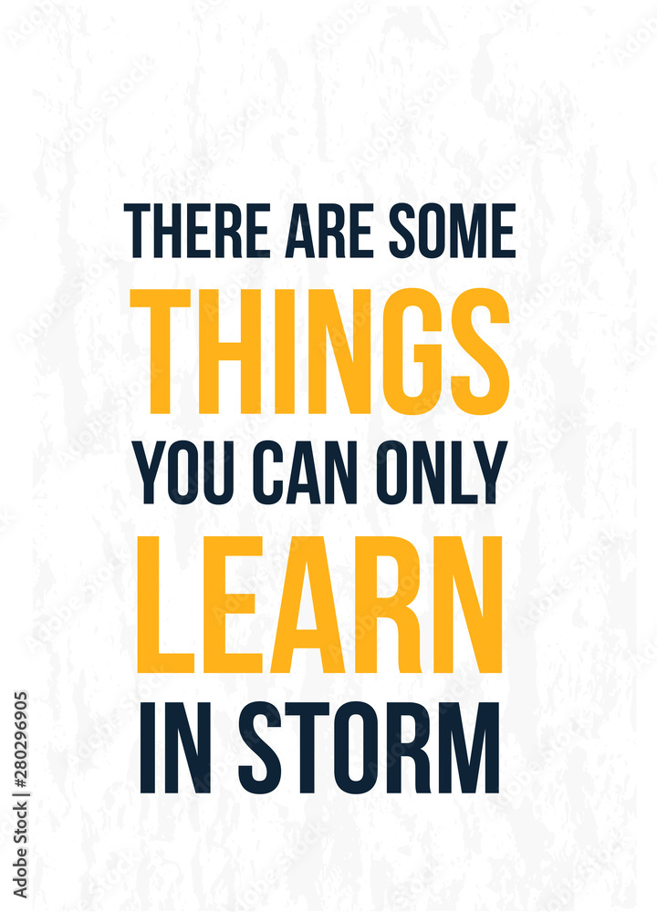Poster with learn quote for print design. Education, knowledge concept. Smart motivation design