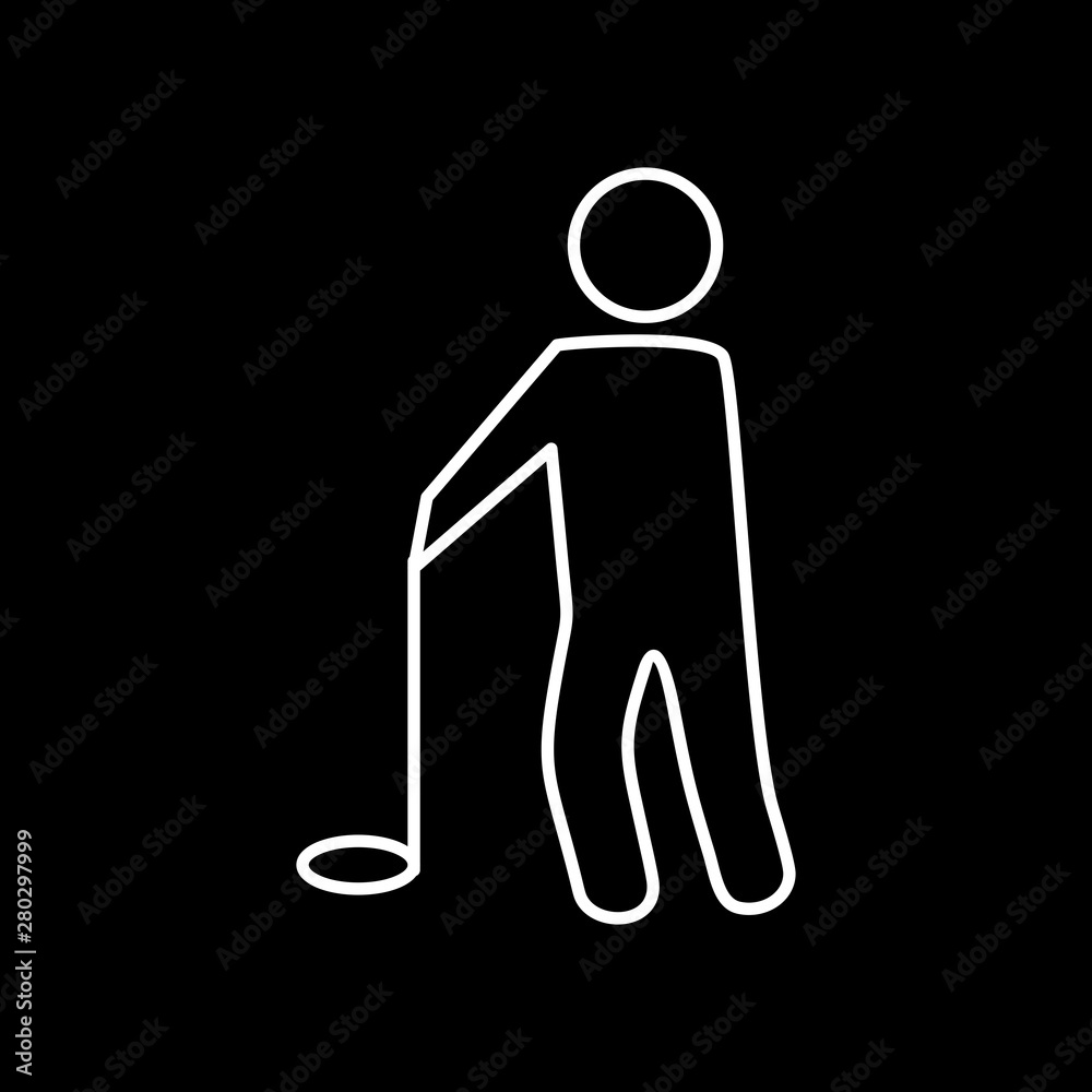 Golf Player icon for your project Golf Player icon for your project