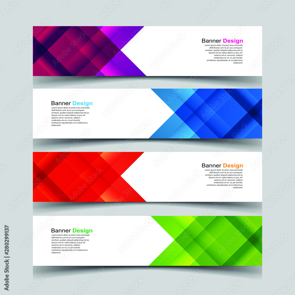 Fototapeta premium Vector Abstract design banner web template