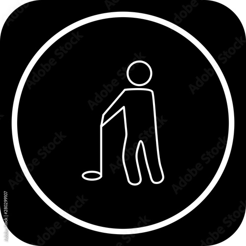  Golf Player icon for your project
