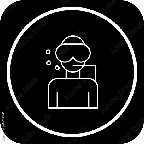 Scuba Diver icon for your project