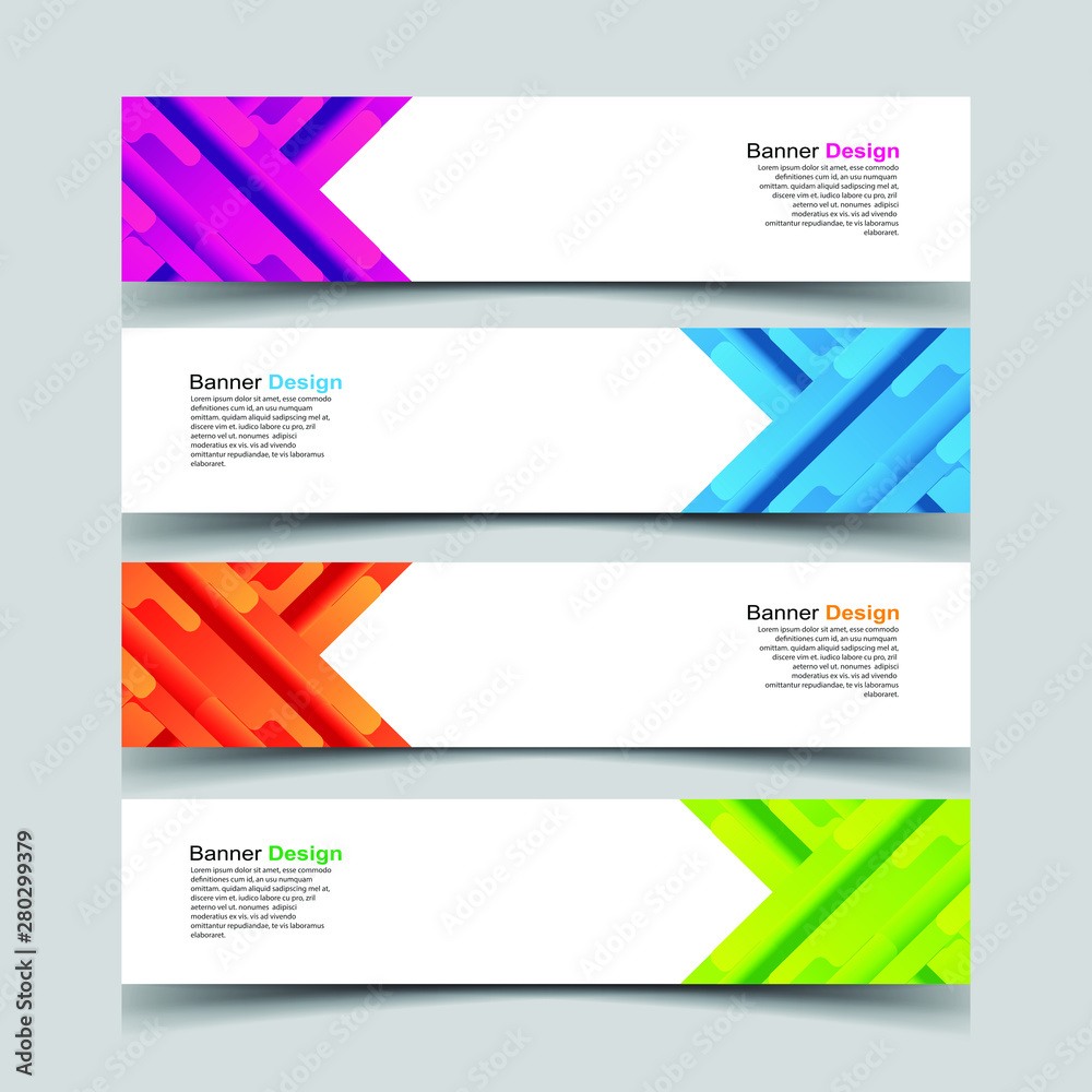 Fototapeta premium Vector Abstract design banner web template