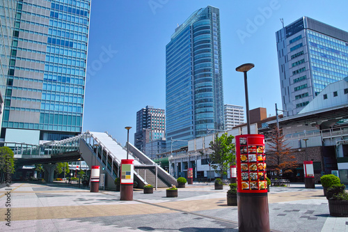 東京都千代田区の秋葉原駅、電気街口の北側のビル街の風景