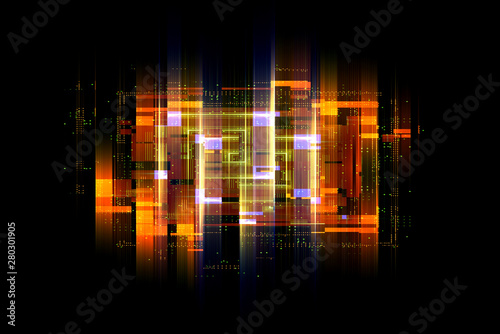 Wallpaper Mural Led Light. Abstract effect. Future tech. Glare cubes. Digital cpu signal. .Shine grid. Modern big data. Neon flare. Quantum computer net system. .Magic code. Grid HUD lines. Web device. Blocks system. Torontodigital.ca