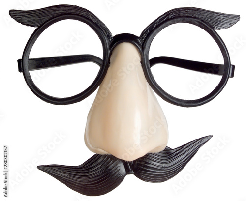A pic of a plastic Groucho mask, glasses, nose and moustache