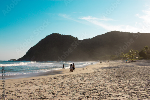 Juréia beach in Sao Sebastiao, Sao Paulo. photo