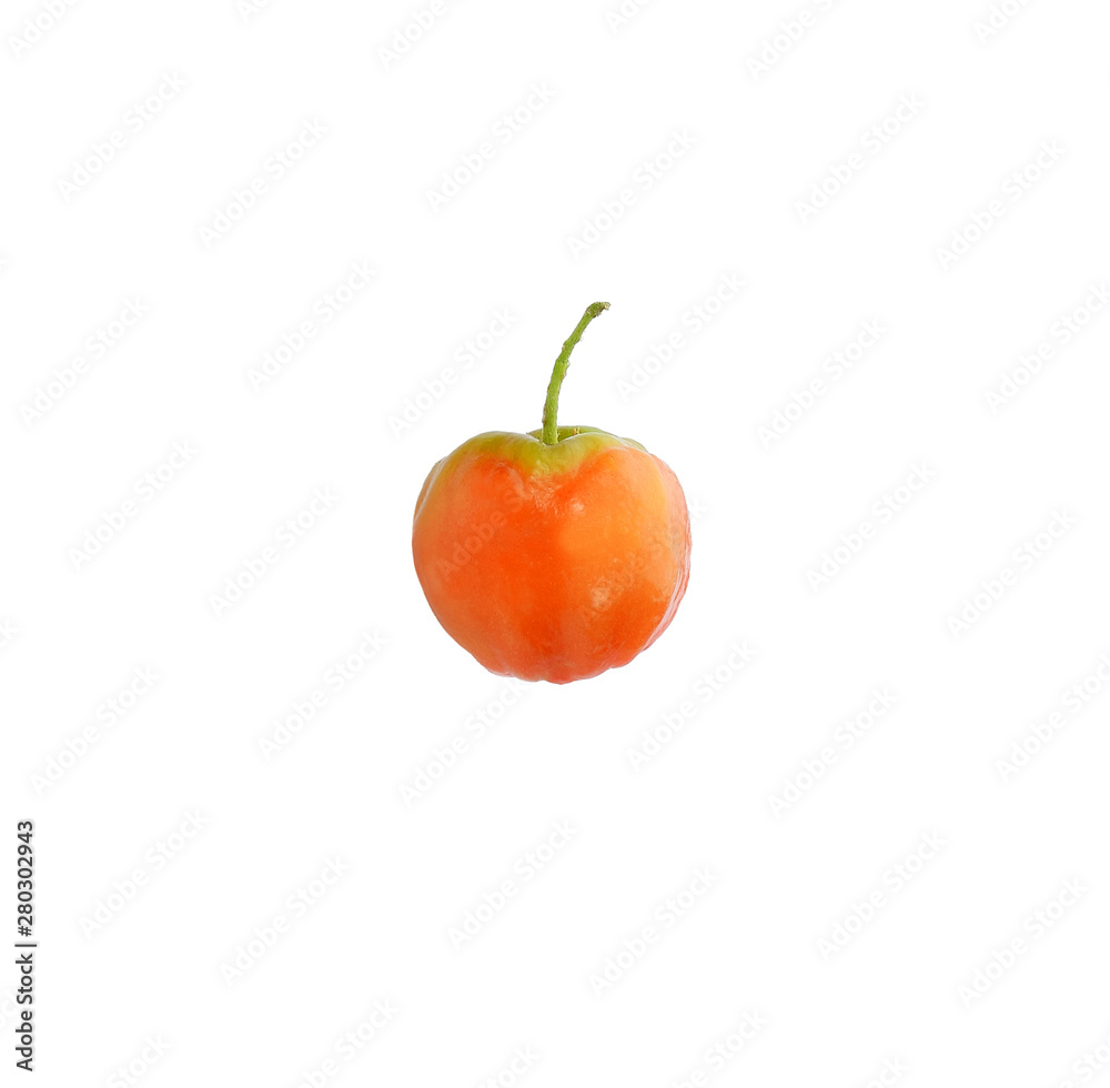 Fresh  cherries on a white background