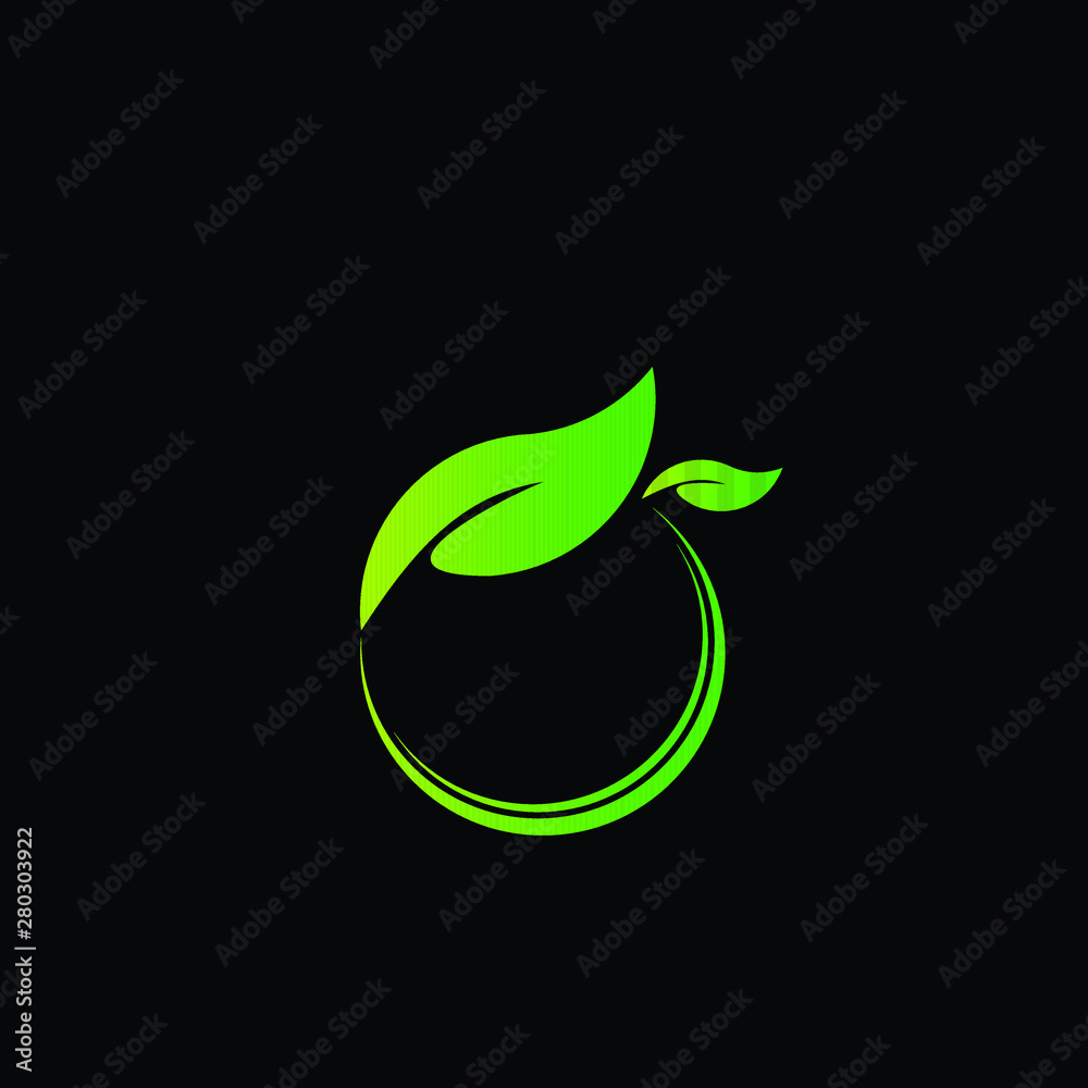 leaf logo icon for farm industry leaf logo icon for farm industry