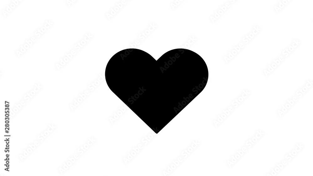 3D Black Heart Simple Love Vector Illustration Design 3D Black Heart Simple Love Vector Illustration Design